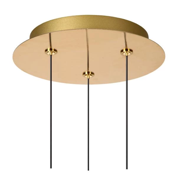 Lucide KLIGANDE - Lámpara colgante - Ø 25 cm - LED Regul. - 3x8W 2700K - Oro mate / Latón - DETAIL 3